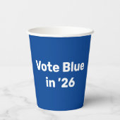 2026年に青で投票 紙コップ (裏面)