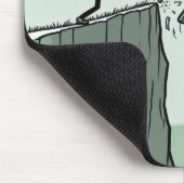 2026年のお正月のスティックスフィギュア・ユーモア マウスパッド (コーナー)