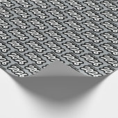 2026年のはっきりしたシルバーグレーブラシクラス ラッピングペーパー (角)