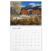 2026年のオリジナル風景画 カレンダー (1月 2027)