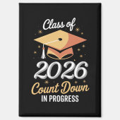 2026年のクラスは進行中のカウントダウンをperonalized マグネット (正面)