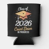 2026年のクラスは進行中のカウントダウンをperonalized 缶クーラー (正面)