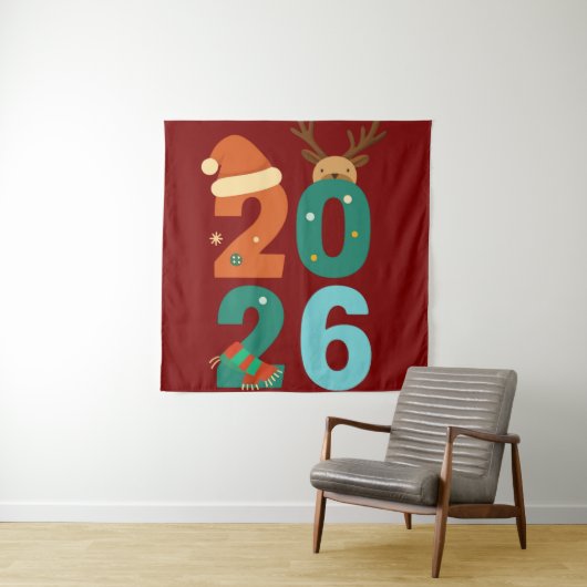 2026年のクリスマスの雰囲気 🎅✨ タペストリー (インサイチュ)
