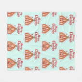 2026年のクリスマスハウス フリースブランケット (正面(横))