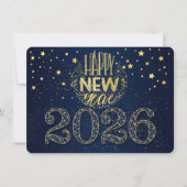 2026年のゴールデンスターを迎えたネイビーブルー シーズンカード (正面)