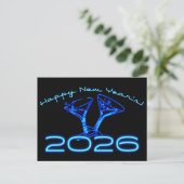 2026年のシャンパンで新年を祝おう ポストカード (スタンド正面)