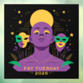 2026年のマルディグラにぴったり ウィンドウサイン (シート3)