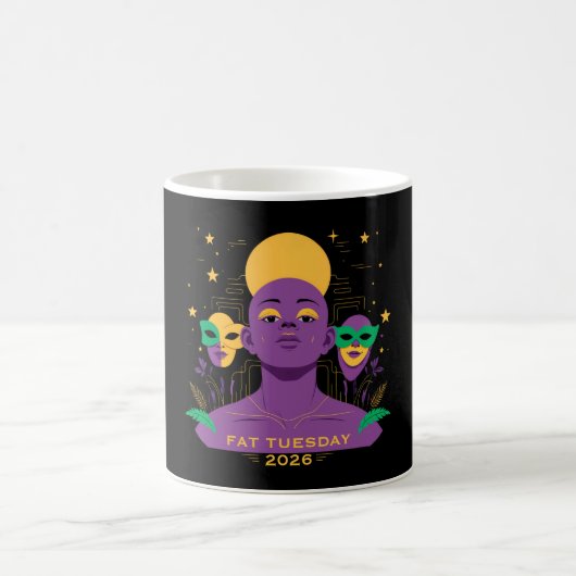 2026年のマルディグラにぴったり コーヒーマグカップ (中央)