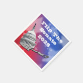 2026年の上院選挙を覆す スタンダードカクテルナプキン (角)