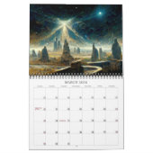 2026年の先見の高い次元3超現実的な風景 カレンダー (3月 2026)