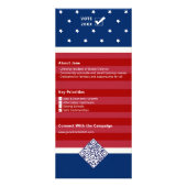 2026年の共和党GOP米国国旗の政治運動 ラックカード (裏面)