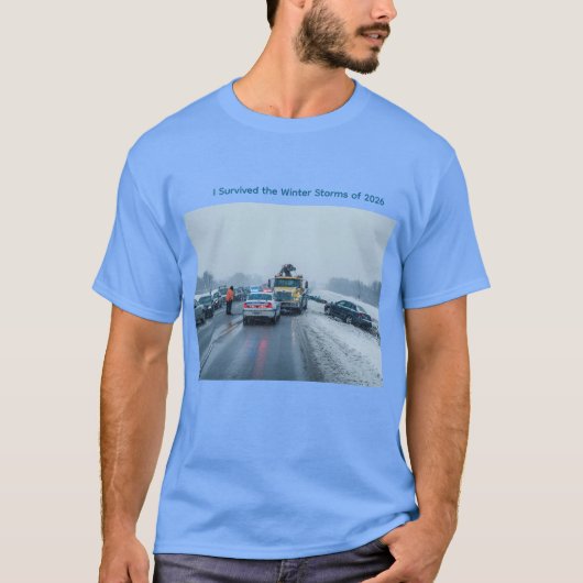 2026年の冬の嵐を乗り越えた Tシャツ (正面)