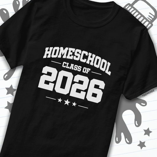 2026年の卒業からホームスクールクラス Tシャツ
