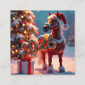 2026年の名刺発行年 スクエア名刺 (正面)