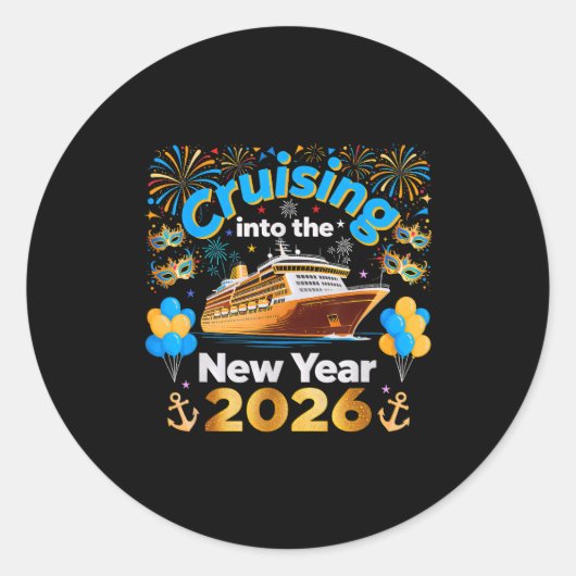 2026年の大晦日クルーズバケーションへ ラウンドシール (正面)