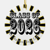 2026年の学校カラーズクラス写真 セラミックオーナメント (正面)