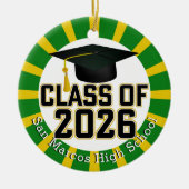 2026年の学校カラーズクラス写真 セラミックオーナメント (正面)