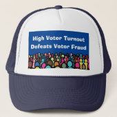 2026年の投票率の高い投票率は投票者詐欺を撃退 キャップ (正面)