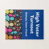 2026年の投票率の高い投票率は投票者詐欺を撃退 ジグソーパズル (横)