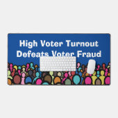 2026年の投票率の高い投票率は投票者詐欺を撃退 デスクマット (キーボード&マウス)