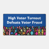 2026年の投票率の高い投票率は投票者詐欺を撃退 デスクマット (正面)