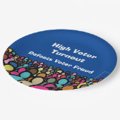 2026年の投票率の高い投票率は投票者詐欺を撃退 ペーパープレート (アングル)