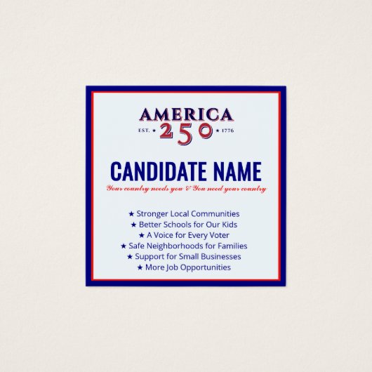 2026年の政治運動候補連絡選 (正面)