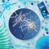 2026年の新年のスパーカー ペーパープレート (パーティー)