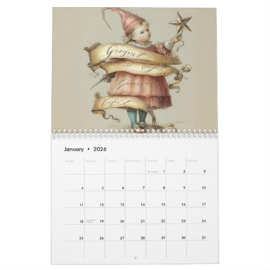 2026年の称賛 カレンダー (1月 2026)