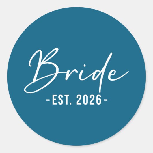 2026年の結婚式に合わせた花嫁と花婿の準備風景 ラウンドシール (正面)