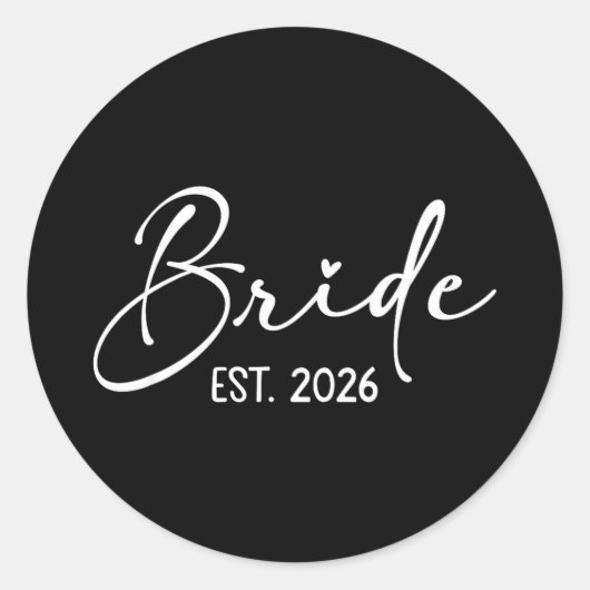 2026年の結婚式に合わせた、準備を整える花嫁と新郎 ラウンドシール (正面)