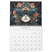 2026年の美しい暗黒の超現実的なアートカレンダー カレンダー (1月 2027)