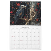 2026年の美しい暗黒の超現実的なアートカレンダー カレンダー (3月 2026)
