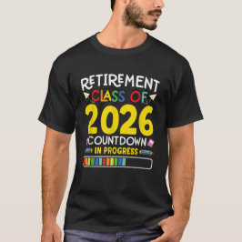 2026年の退職クラス、カウントダウン、先生ギフト Tシャツ