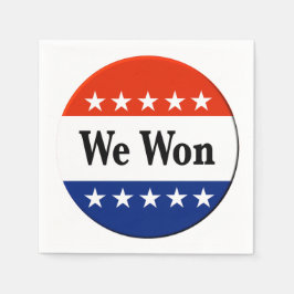 2026年の選挙で当選した スタンダードカクテルナプキン