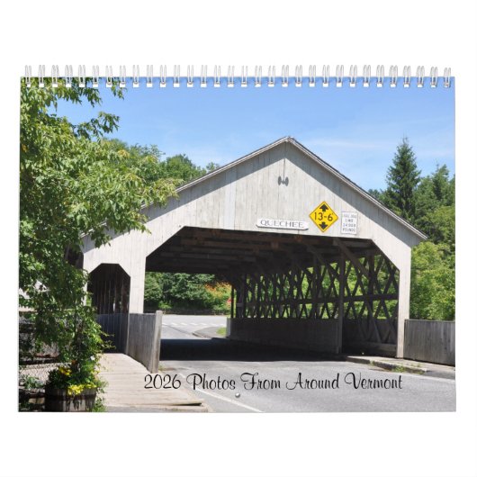 2026年のVermontカレンダーのまわりにからの写真 カレンダー (カバー)