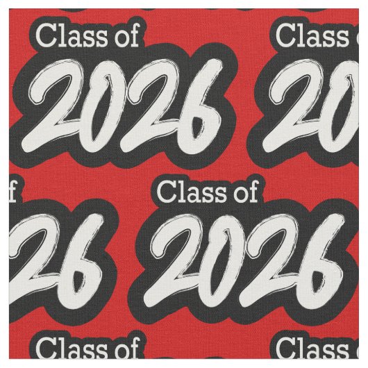 2026年はっきりしたの赤ブラシクラス ファブリック (クローズアップ)