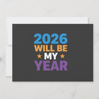2026年は私の年 インスピレーション 新しい始まり 招待状