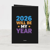 2026年は私の年!新たなスタートに最適なインスピレーション カード (裏面)