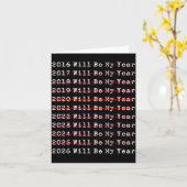 2026年は私の年 面白い新年の名言 メンズ レディース カード (黄色い花)