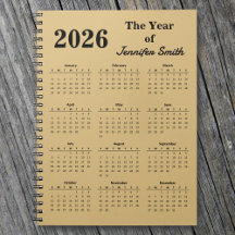 2026年は[あなたの名前]の年 パーソナライズドノート