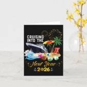 2026年へとクルージング カード (黄色い花)