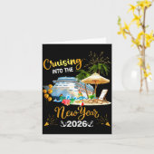 2026年へとクルージング カード (黄色い花)