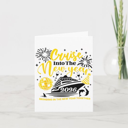 2026年へとクルージング！ハッピーニューイヤー202 カード (正面)