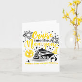 2026年へとクルージング！ハッピーニューイヤー202 カード (黄色い花)