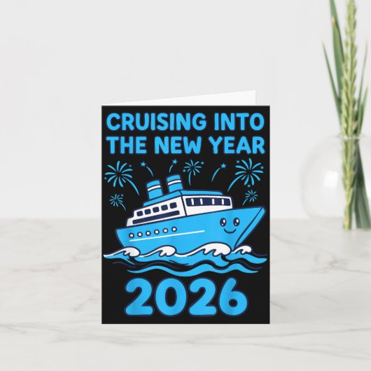 2026年へとクルージング！新年祝賀会 カード (正面)