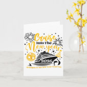 2026年へと cruising して入ろう 2026年おめでとう202 カード (黄色い花)