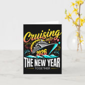 2026年へクルージング！家族でお揃いの カード (黄色い花)