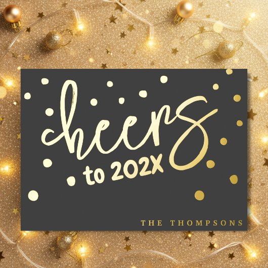 2026年まで乾杯！ 箔シーズンカード