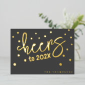 2026年まで乾杯！ 箔シーズンカード (立ち正面)